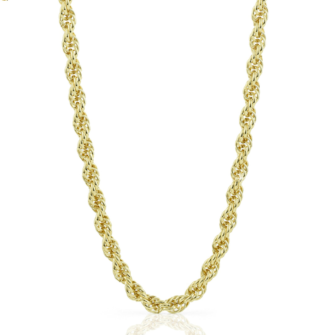 Collana Donna Unoaerre 1AR Bronzo Dorato Maglia Intrecciata Fune Grande 490927